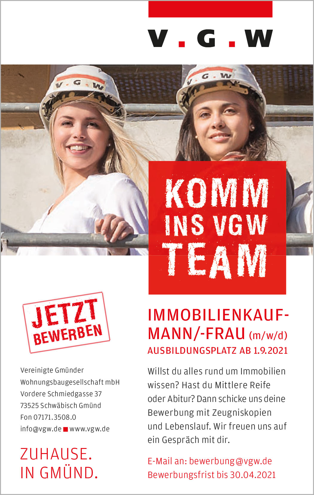 Stellenangebote Vgw