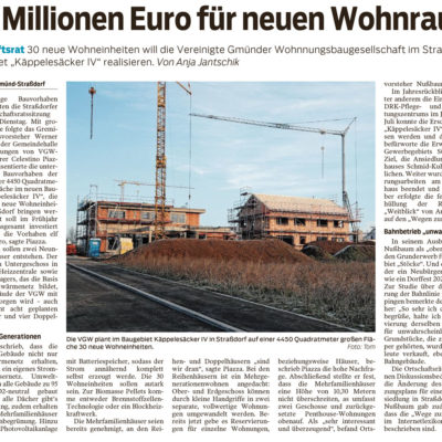 Elf Millionen Euro für neuen Wohnraum