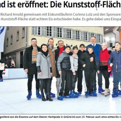 Eisbahn Gmünd Eröffnung 2024